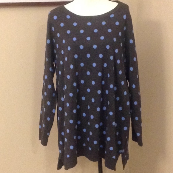 FINAL💲⬇️ NWT Charter Club dot tunic sweater, 0X - Picture 3 of 7